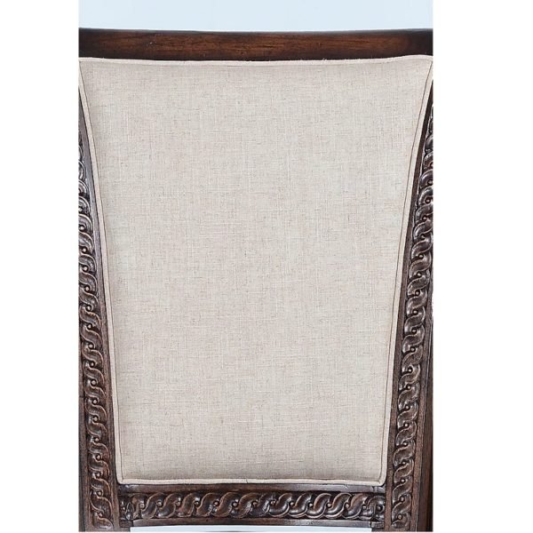 Italian Paris Captain's Chair Oatmeal Linen - Image 2
