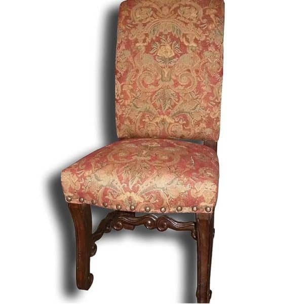 Tuscan Side With distress walnut Red Chenille
