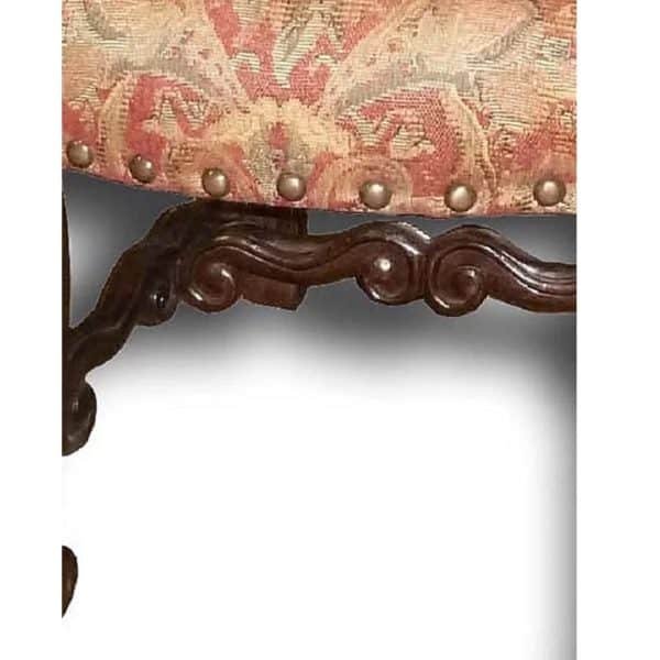 Tuscan Side With distress walnut Red Chenille - Image 2